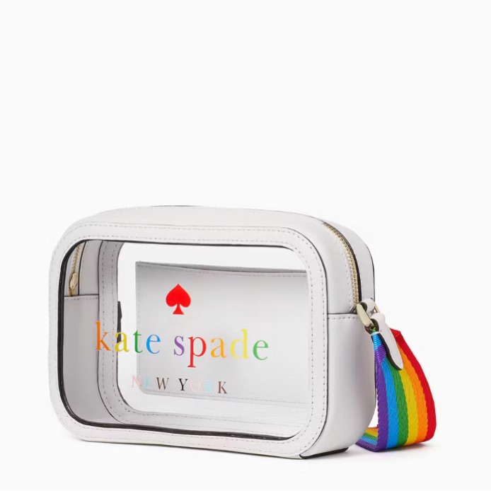 Nwt Kate Spade All Love Mini Camera Bag, White/Multicolour